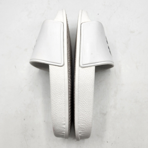Roberto Cavalli Women Logo Pool Slides Sandals In White Size 6 - Picture 12 of 16